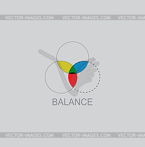 Color Balance icon - vector clip art