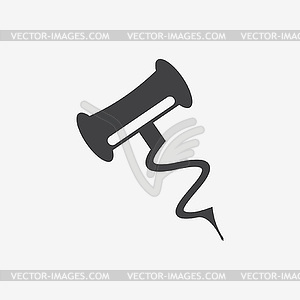 Corkscrew icon - vector image