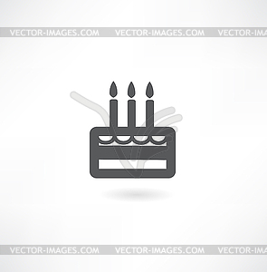Торт Иконка - векторное изображение