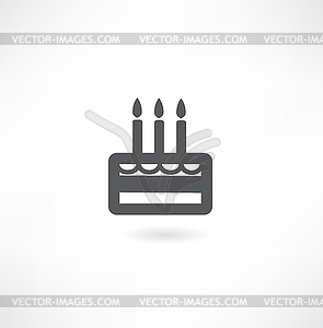 Cake icon - vector image