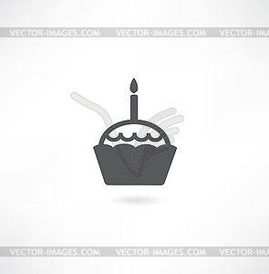 Cake icon - vector clipart