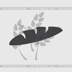 Spikes and bread icon - vector clipart