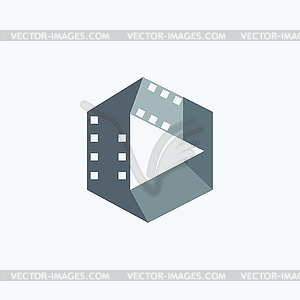 Film icon - vector clip art