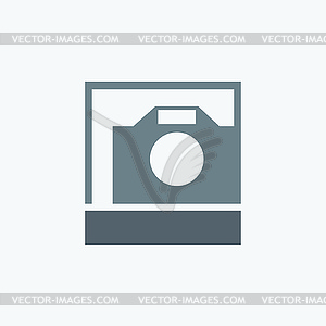 Photo camera icon - vector clipart