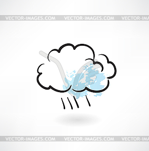 Rain icon - royalty-free vector clipart