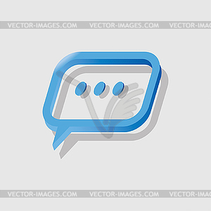 Speech Bubbles Icon - vector image