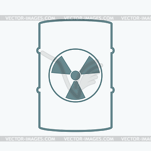 Radioactive symbol - vector clipart