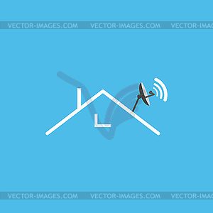 SAT icon - vector image