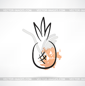 Pineapple icon - vector clip art