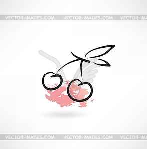 Cherry icon - vector clipart