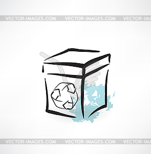 Packing recycle icon - vector clipart