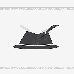 Hats and Caps Silhouette Collection - vector image