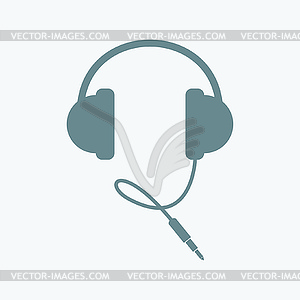 Headphones icon - vector EPS clipart