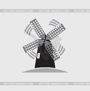 Windmill icon - vector clipart