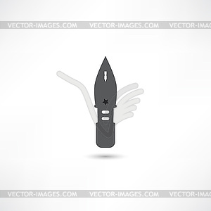 Pen icon - vector image