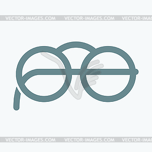 Glasses icon - royalty-free vector image