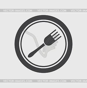 Eatery symbol - vector clipart