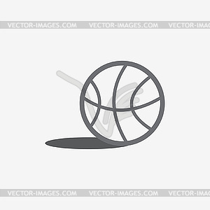 Basketball icon - vector image