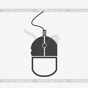 Simple web icon : mouse - vector clip art