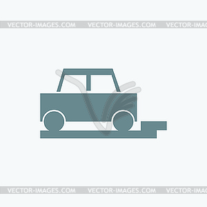 Parked car icon - vector clip art