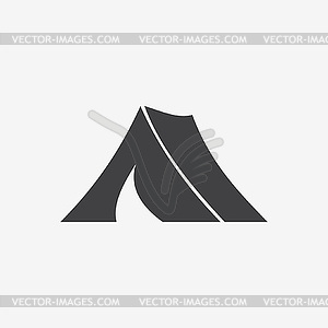 Tent icon - vector image