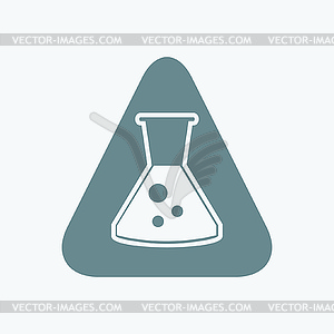 Chemical test tubes icons - color vector clipart