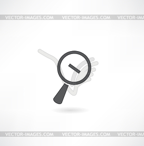 Magnifying glass - vector clipart