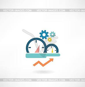 Speedometer icon - vector clipart