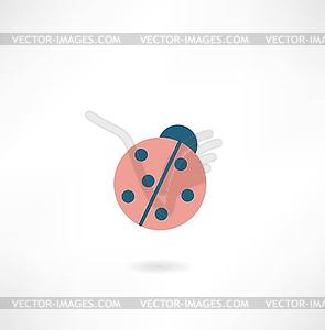 Beetle sun icon - vector EPS clipart