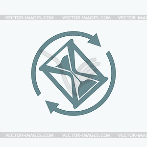 Hourglass icon - vector image