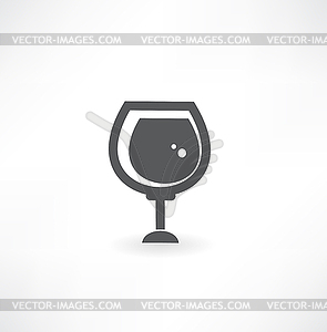 Wine Glass Icon Format - stock vector clipart