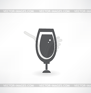 Wine Glass Icon Format - vector clip art