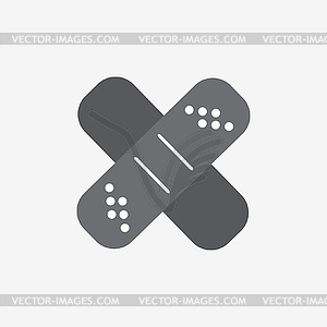 Patch icon - vector clip art