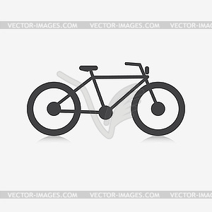 Велосипед значок - изображение в векторном виде