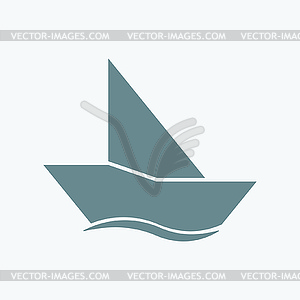 Sailboat icon - vector image