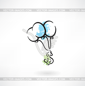 Balloon icon - vector image