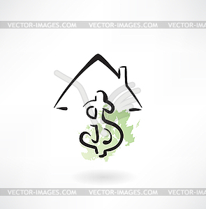 Rental and sale of home icon - vector clipart