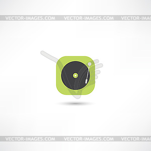 Turntable icon - vector image