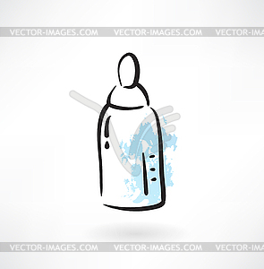 Baby bottle icon - vector clipart / vector image