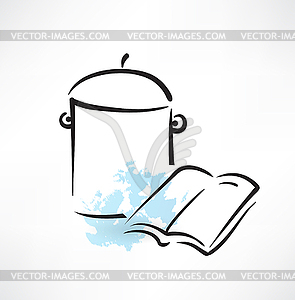 Pan book icon - vector clipart / vector image