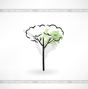 Иконка дерева - векторизованный клипарт