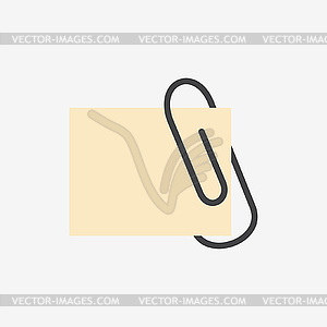 Paperclip icon - vector clip art