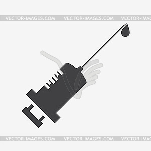 Syringe Icon - Raster Version. Also Available - vector clip art