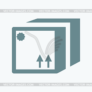 Sealed box icon - vector clip art