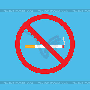 Ban smoking icon - vector clipart
