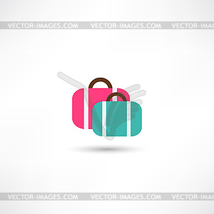 Suitcases icon - vector image