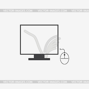 Simplus series icon set. Network and mobile devices - vector image