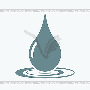 Drop Icon - vector clipart