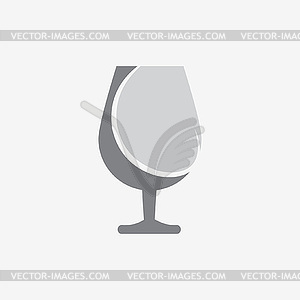 Glass icon - vector image