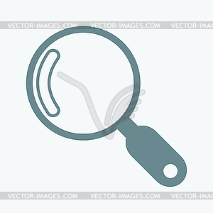 Magnifying glass icon - vector clipart